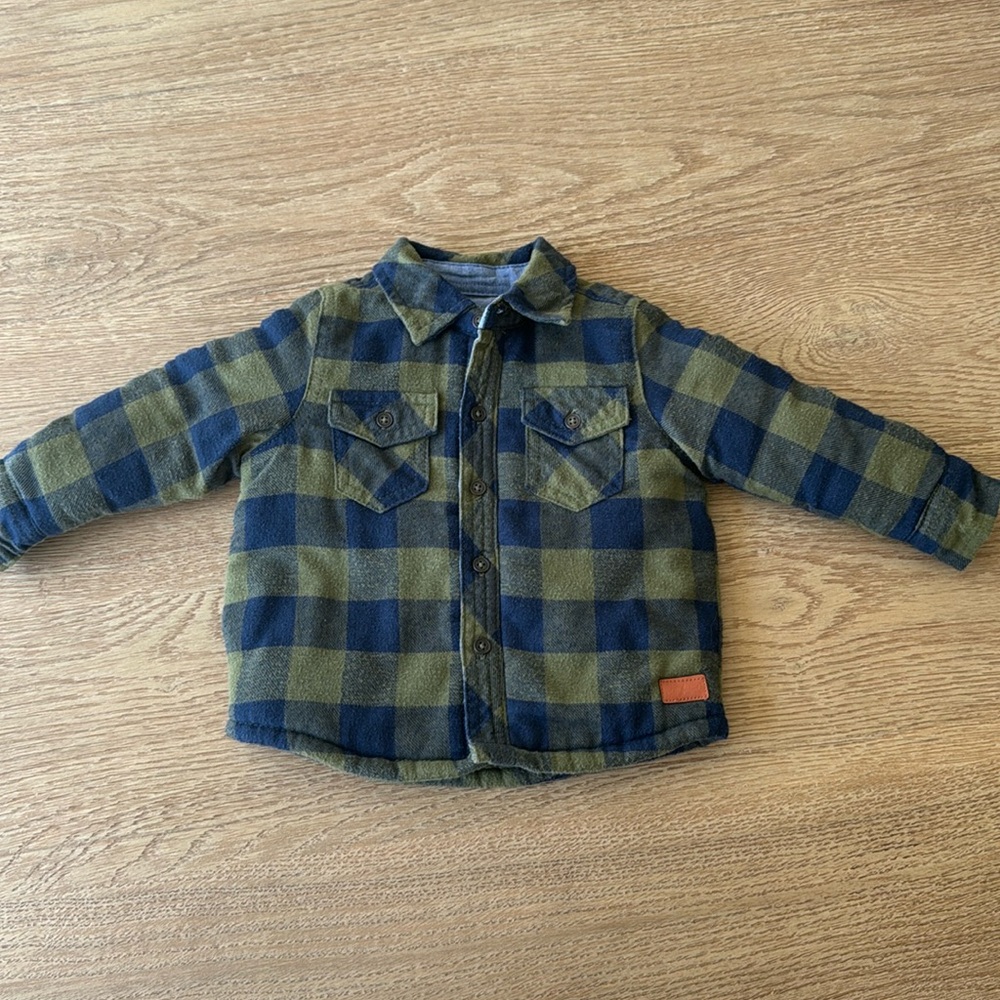 12m 7 for all Mankind boys lined shacket. Washed never worn.